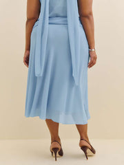 Olivia Low Waist Skirt Es - Ice Water
