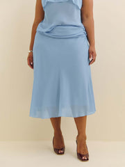 Olivia Low Waist Skirt Es - Ice Water