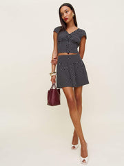 Dorothea Two Piece - Caviar Dot