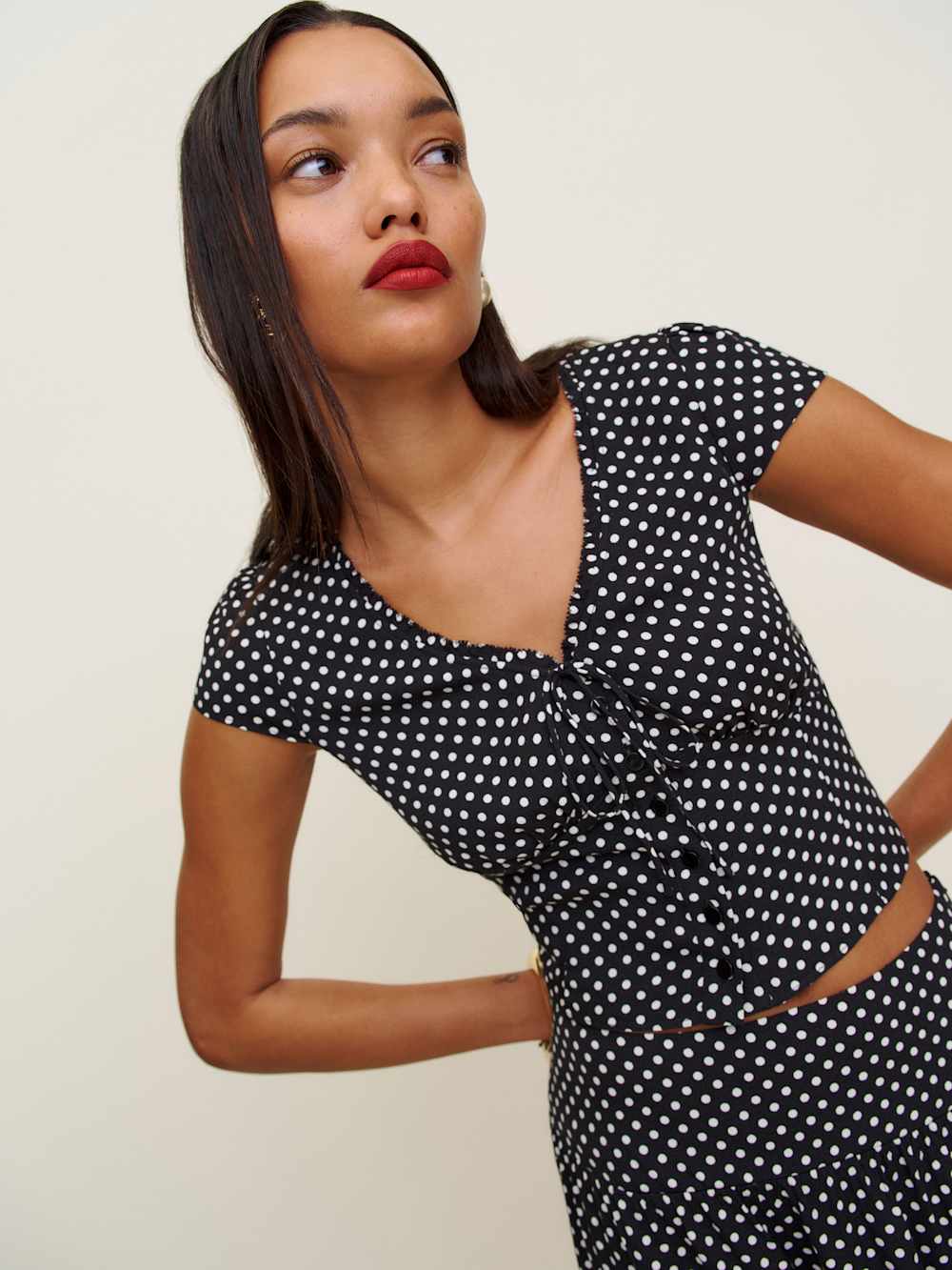 Dorothea Two Piece - Caviar Dot