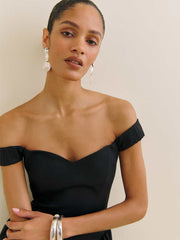 Monet Linen Dress - Black