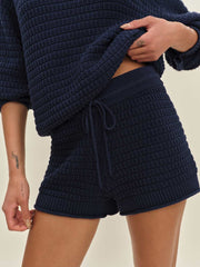 Collie Cotton Shorts - Navy