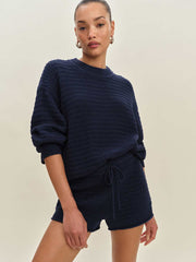 Collie Cotton Shorts - Navy