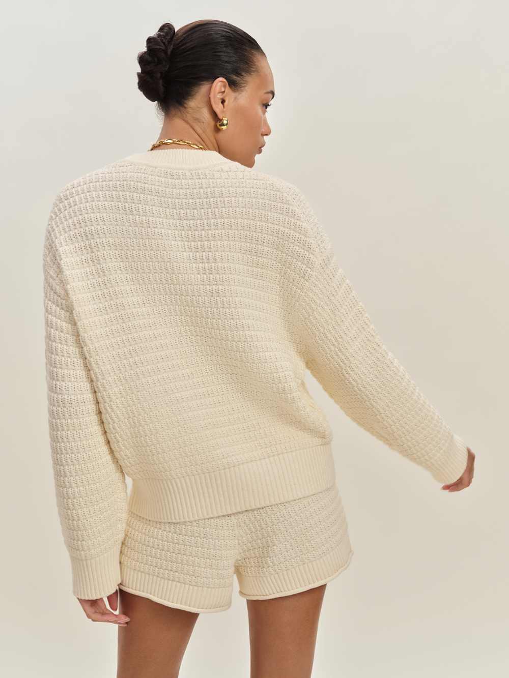 Collie Oversized Cotton Crew - Gossamer