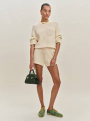 Collie Oversized Cotton Crew - Gossamer