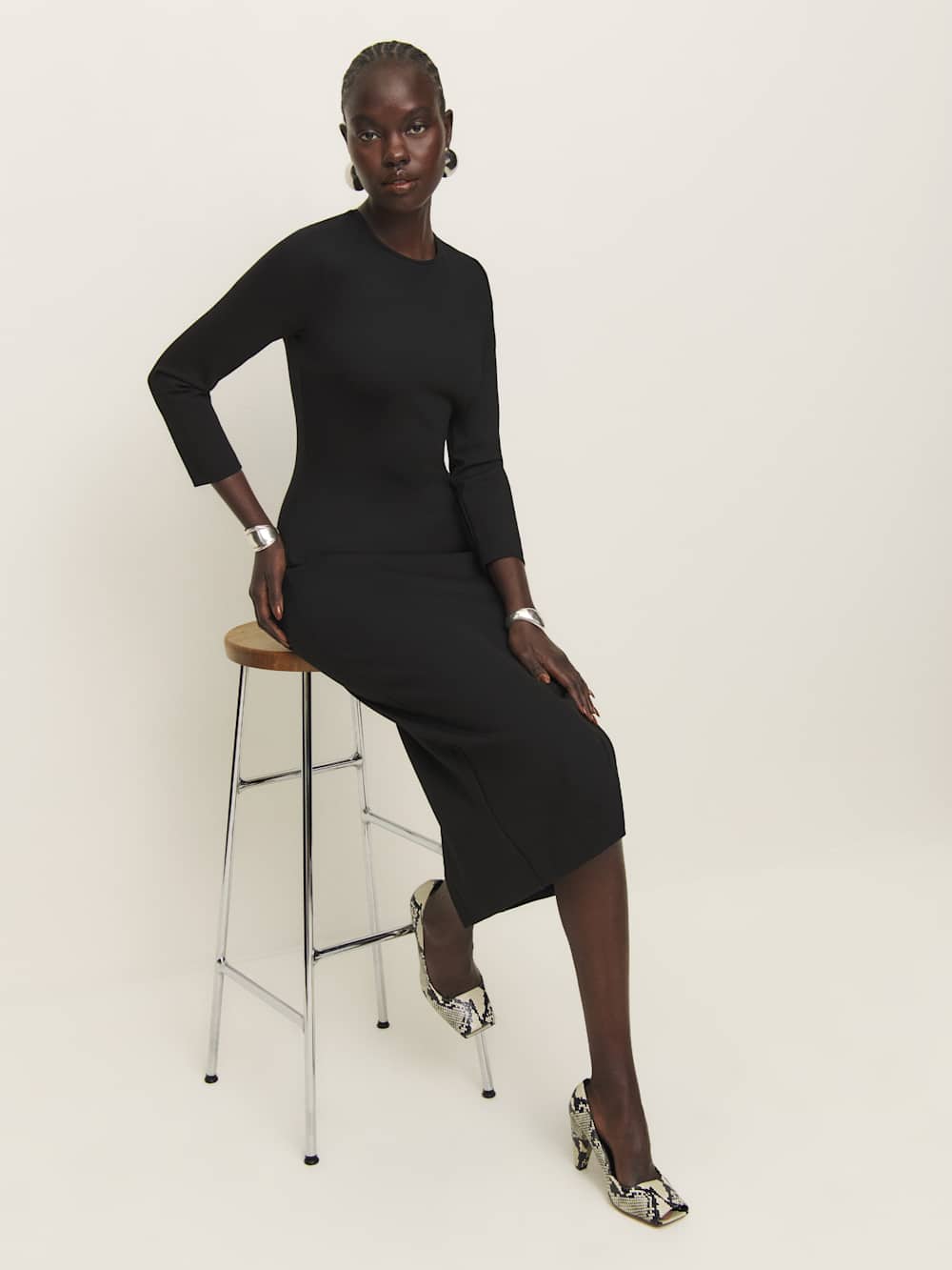 Millie Knit Dress - Black