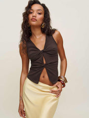 Tefi Knit Top - Mole