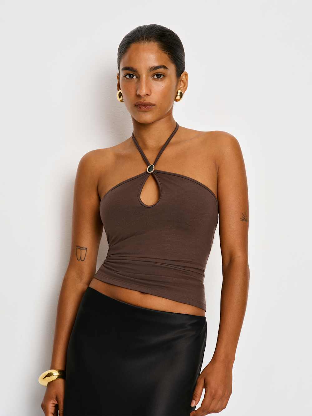 Juniper Knit Top - Cafe