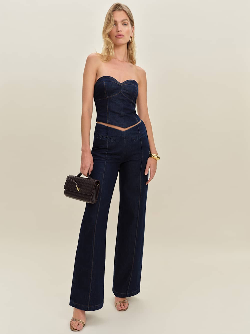 Kamila Denim Top - Seneca