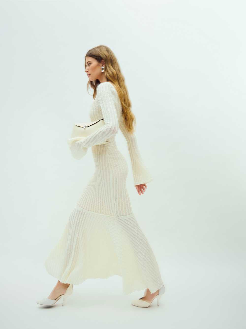Tilda Knit Dress - White