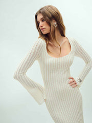 Tilda Knit Dress - White