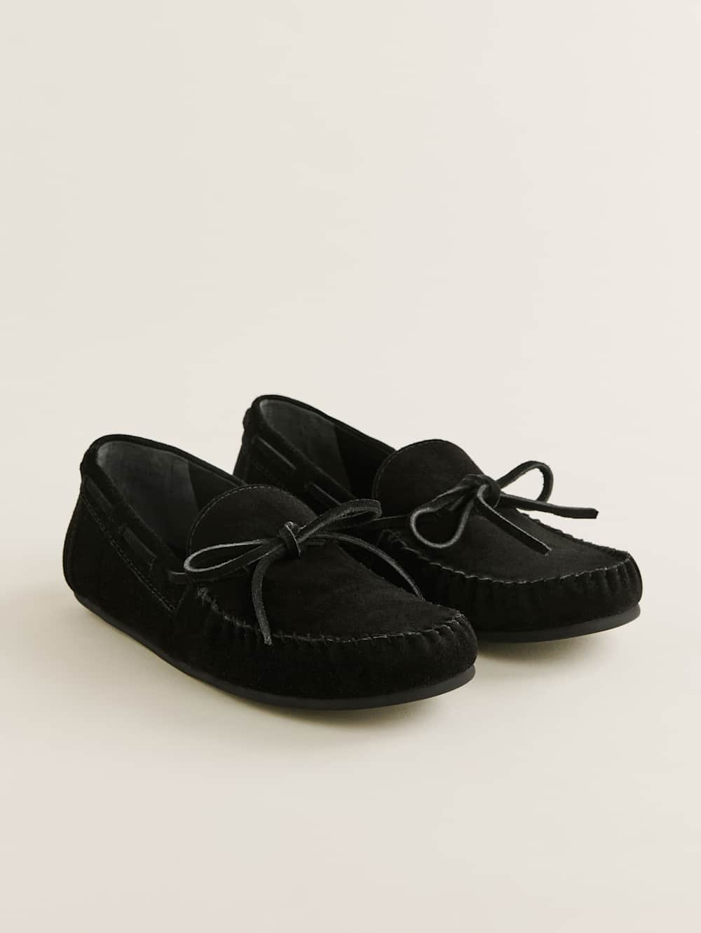 Annette Moccasin - Black Suede