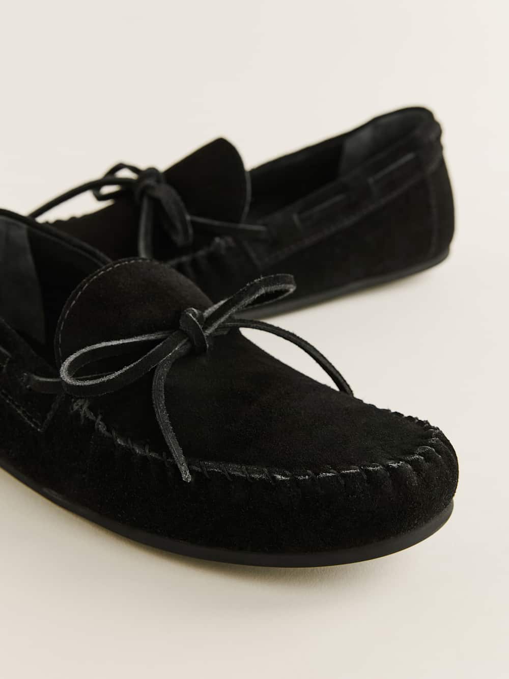 Annette Moccasin - Black Suede