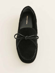 Annette Moccasin - Black Suede