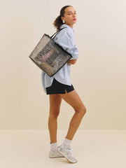 Isabella Tote - Zebra Mesh