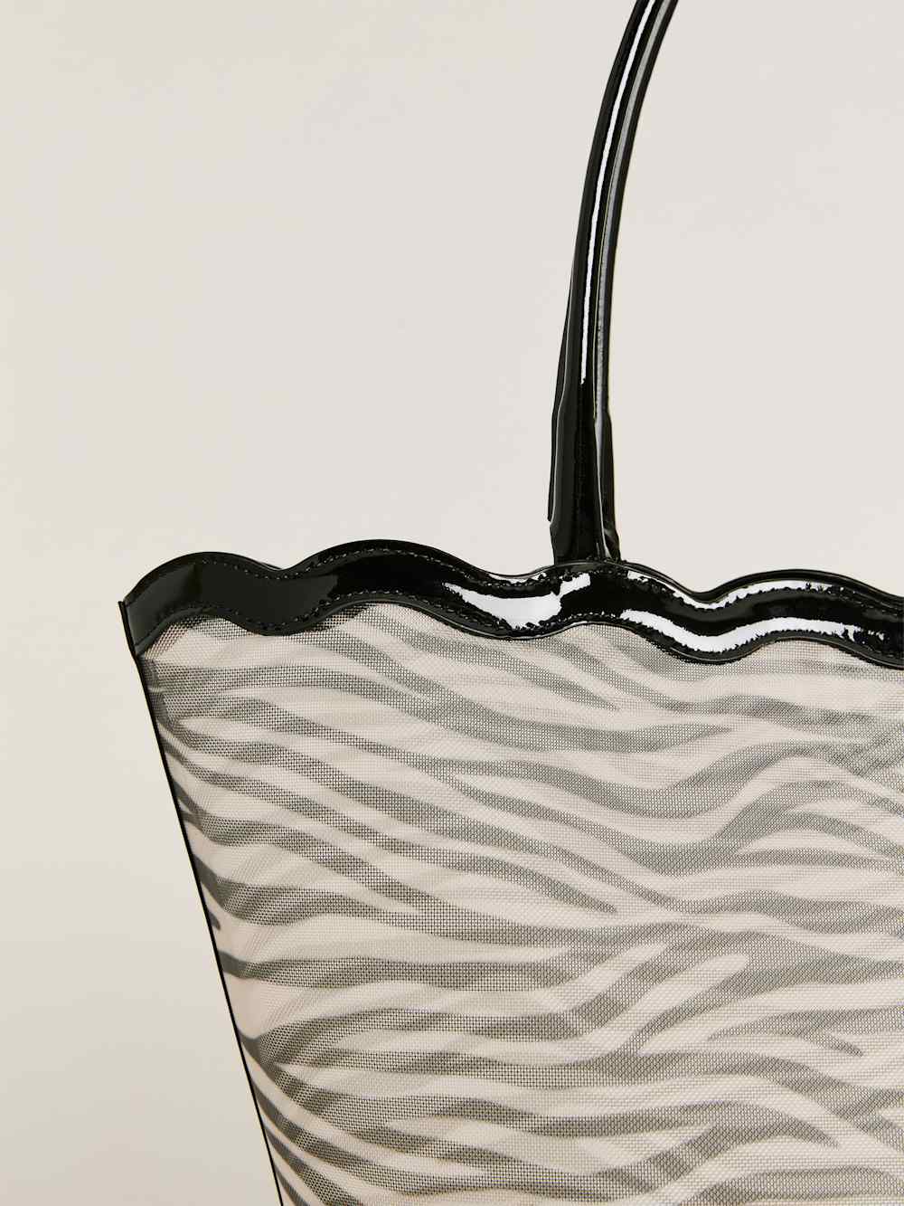 Isabella Tote - Zebra Mesh