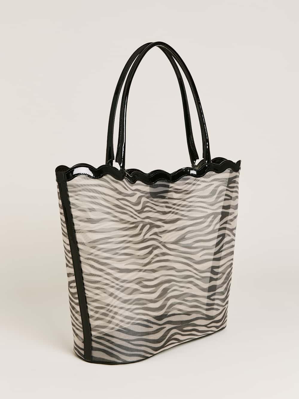 Isabella Tote - Zebra Mesh