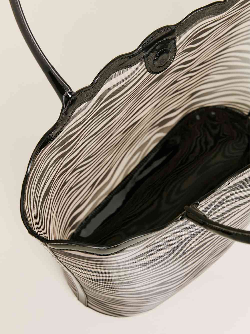 Isabella Tote - Zebra Mesh