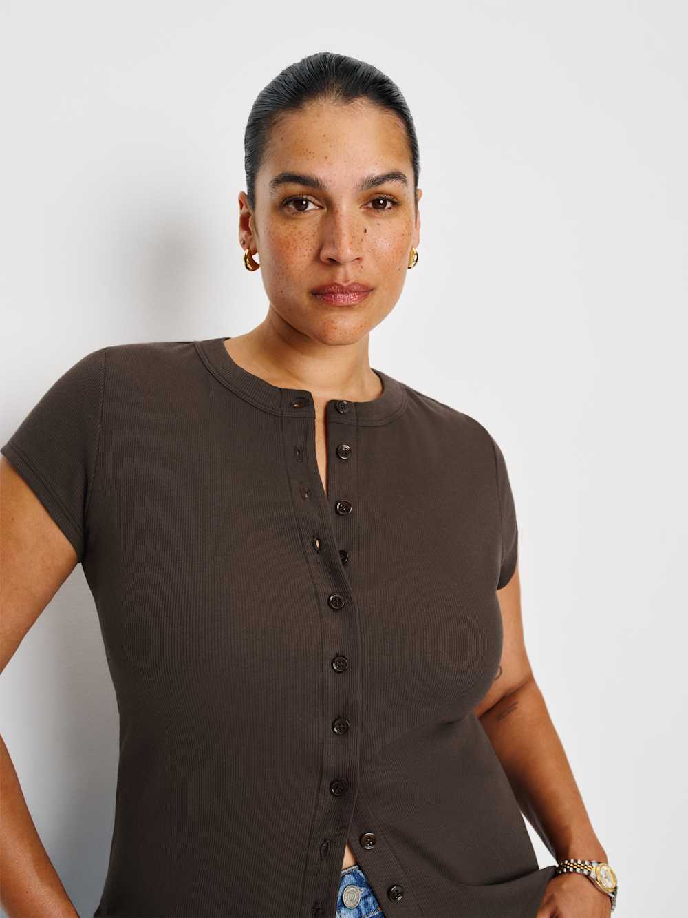 Raelynn Knit Top Es - Mole
