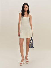 Rhia Cotton Sweater Dress - Fior Di Latte