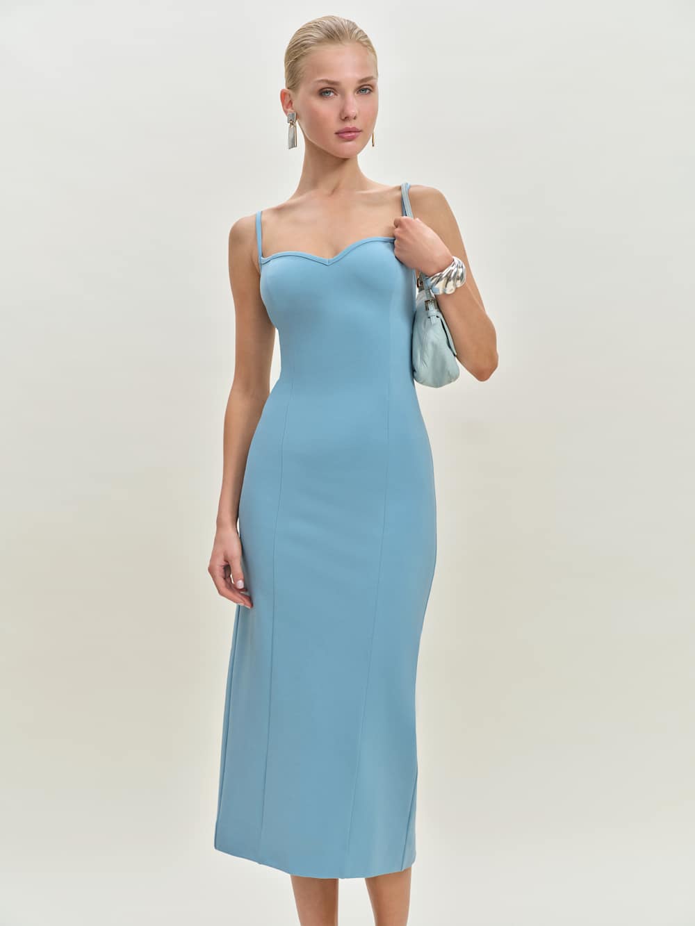 Remi Knit Dress - Sky Blue