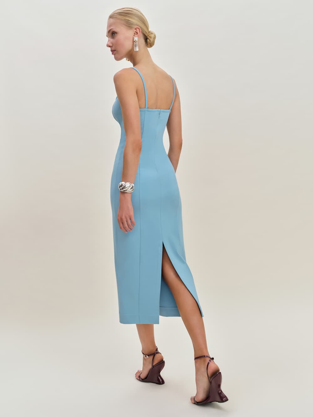 Remi Knit Dress - Sky Blue