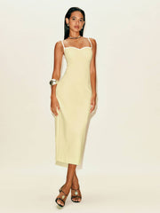 Remi Knit Dress - Soft Yellow