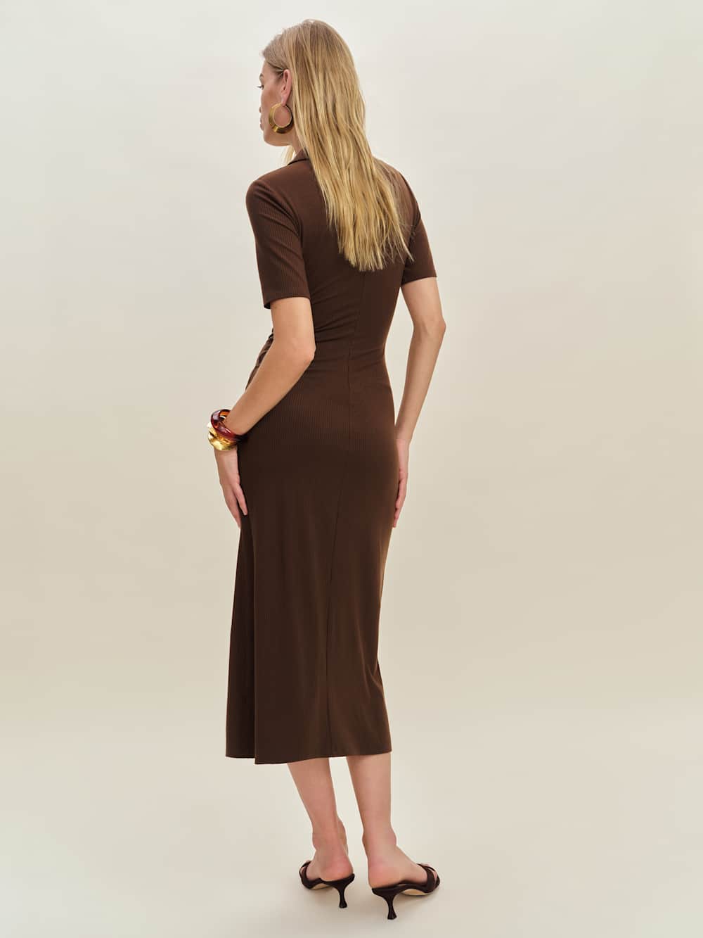 Aiden Knit Dress - Cafe