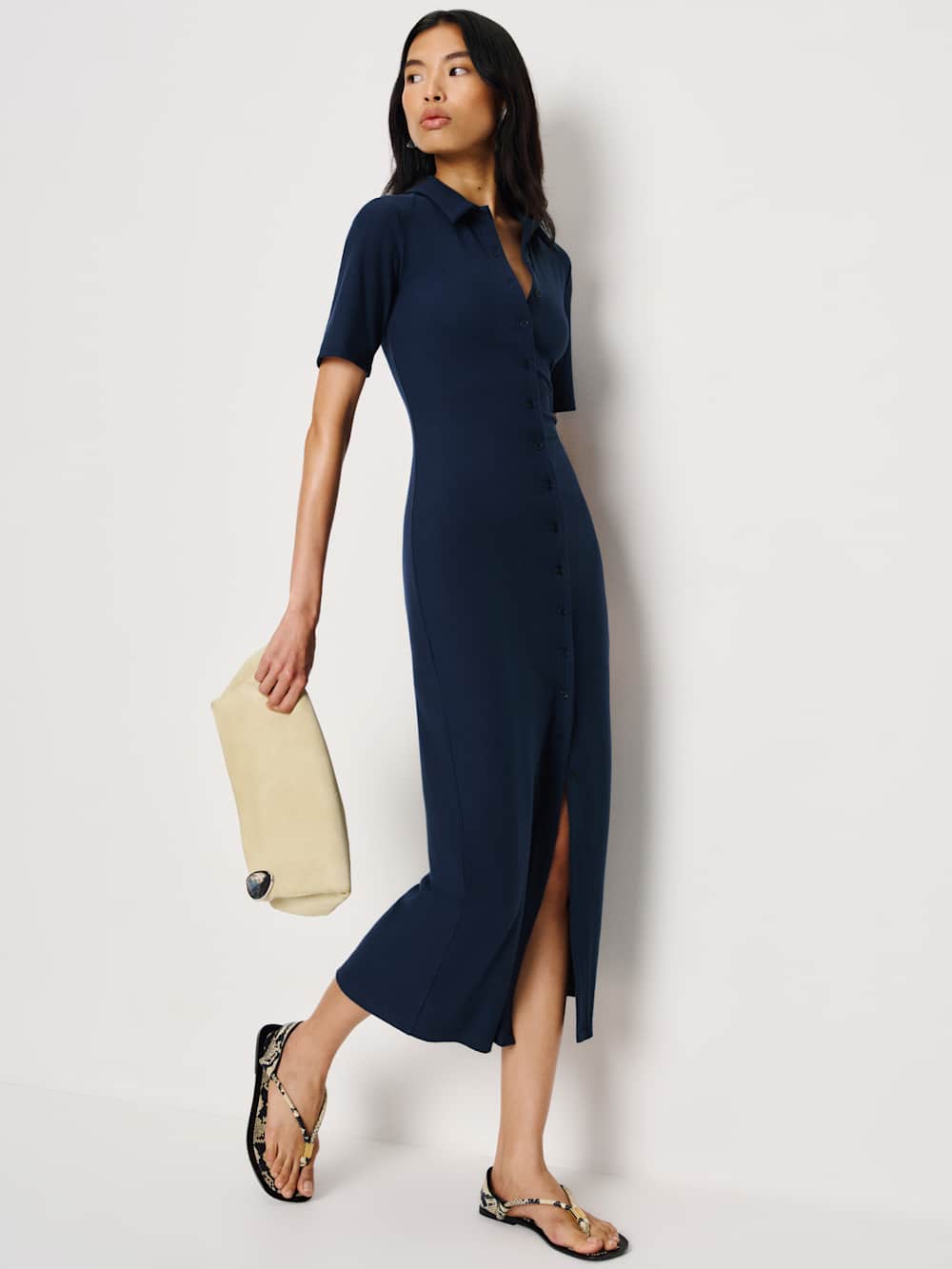 Aiden Knit Dress - Navy