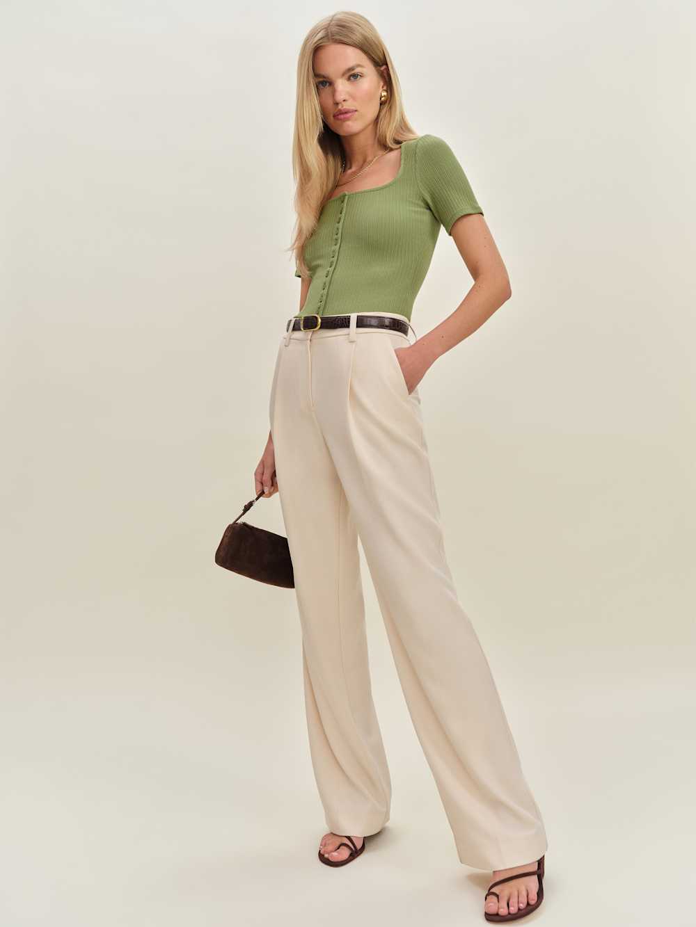 Kaiden Knit Top - Crocodile