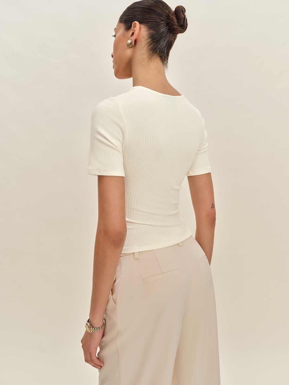 Kaiden Knit Top - Fior Di Latte