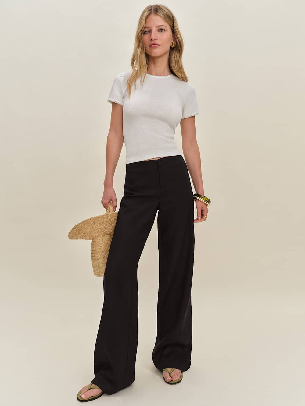 Lucas Pointelle Top - White