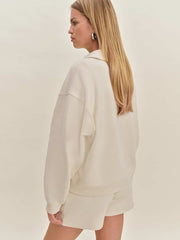 Nico Classic Polo Sweatshirt - Almond
