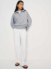 Nico Classic Polo Sweatshirt - Heather Grey