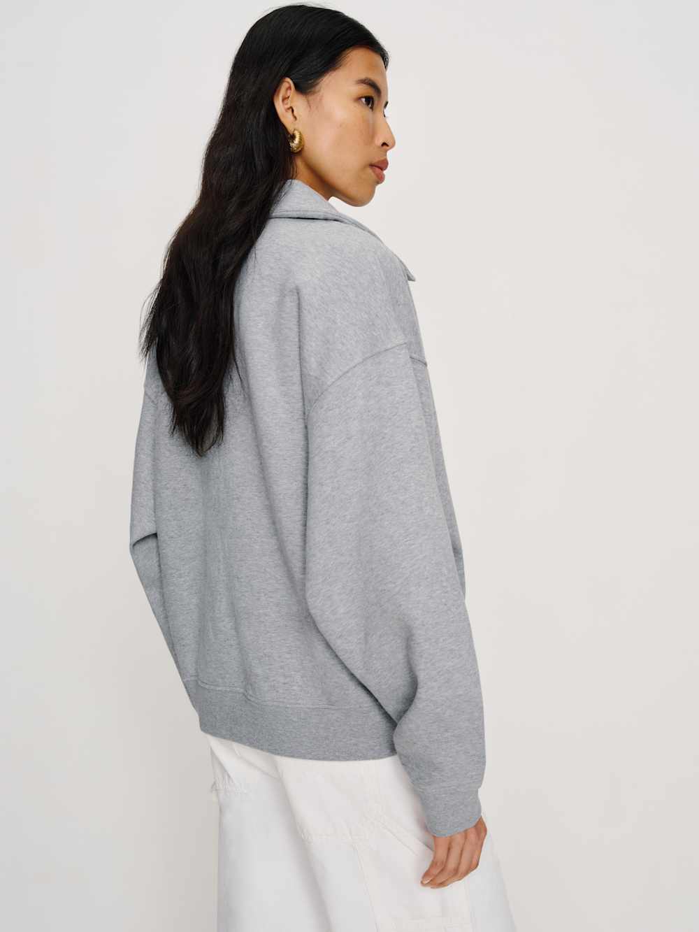 Nico Classic Polo Sweatshirt - Heather Grey