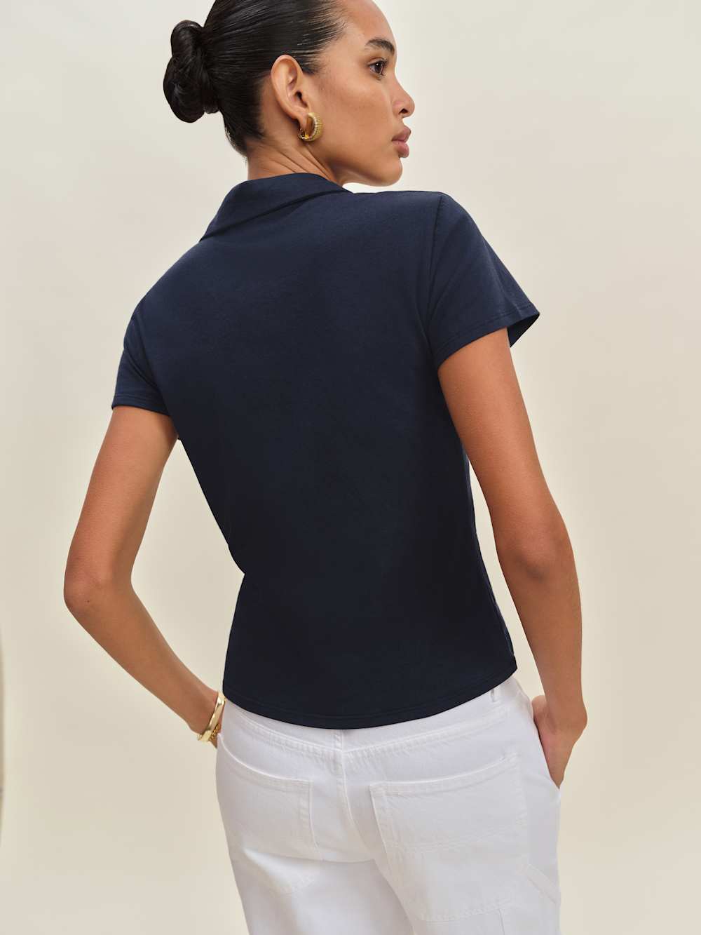 Louie T-shirt Polo - Navy