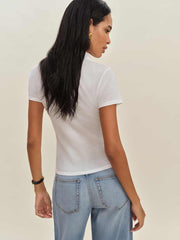 Louie T-shirt Polo - White