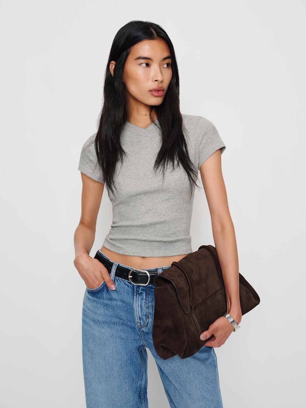 Lindie Tee - Heather Grey