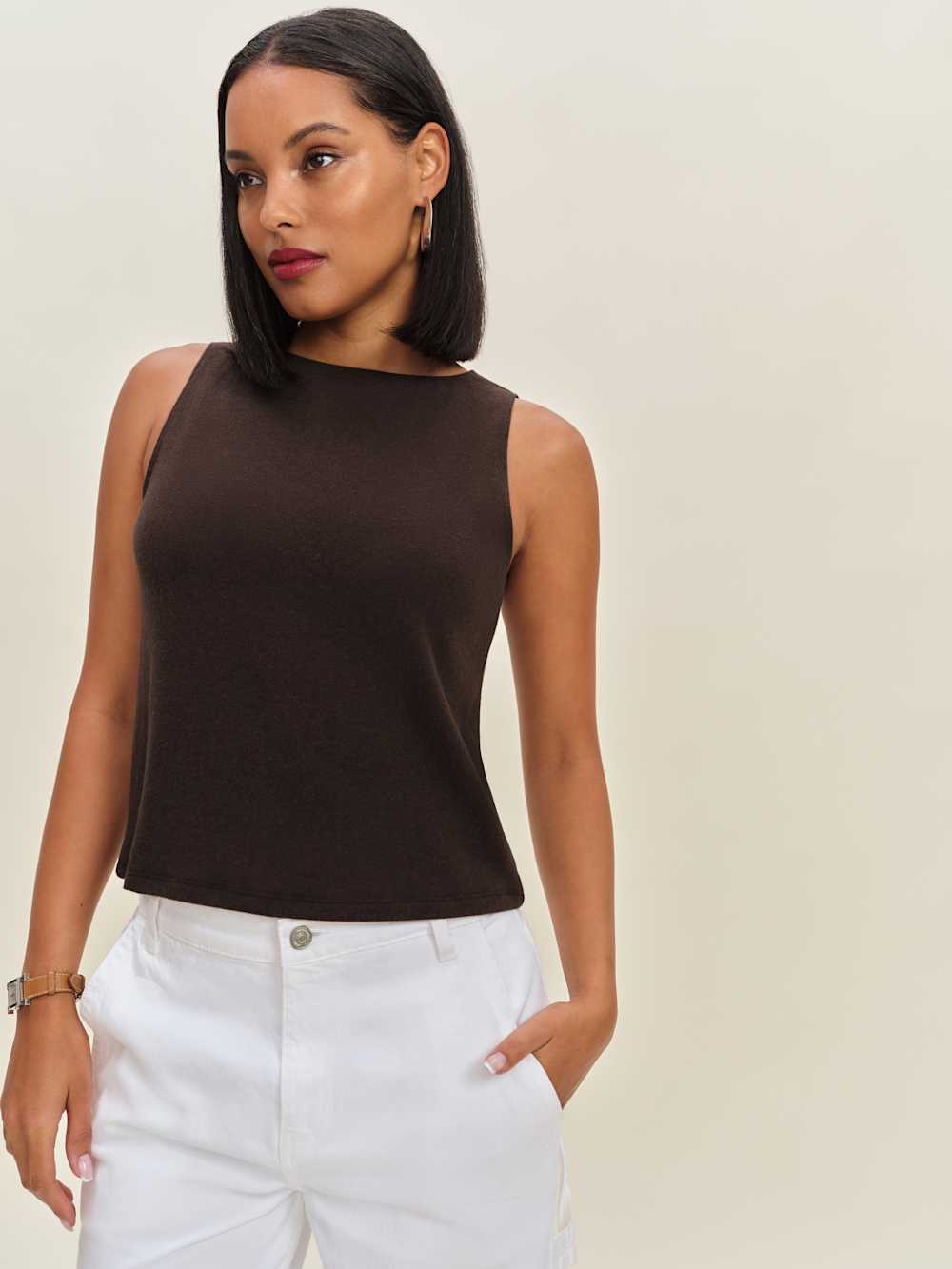 Pears Knit Top - Mole