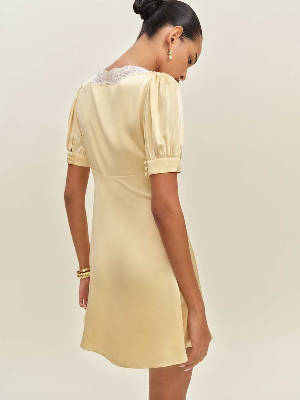Avin Silk Dress - Blonde