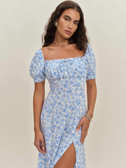 Haisley Dress - Blue Daisy