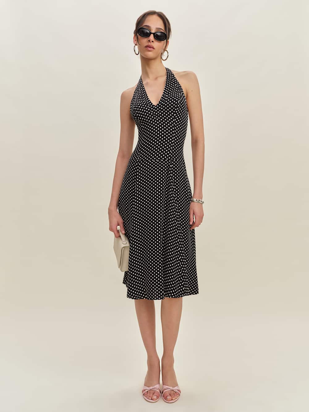Sofia Dress - Caviar Dot