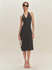 Sofia Dress - Caviar Dot