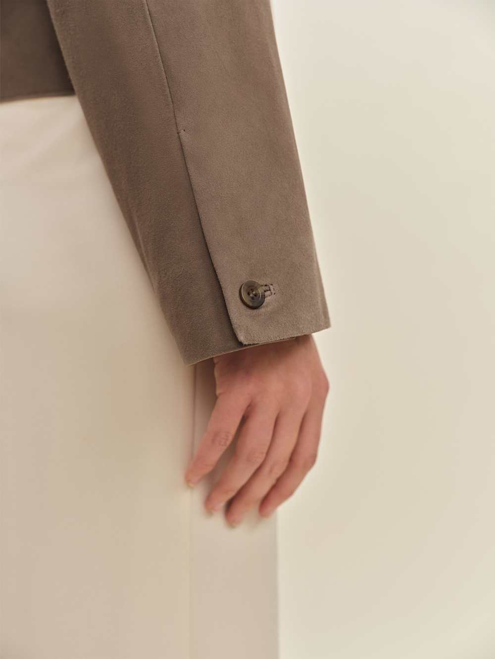 Veda Nell Suede Jacket - Mushroom