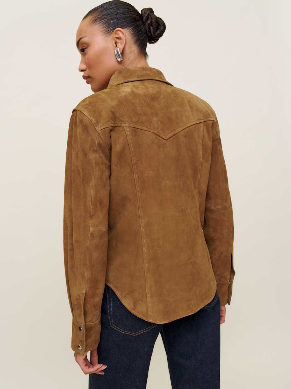 Veda Skylar Suede Shirt Jacket - Topanga Canyon