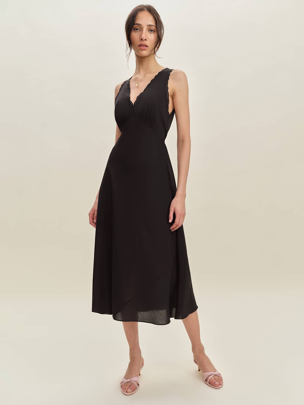 Lila Sleep Dress - Black