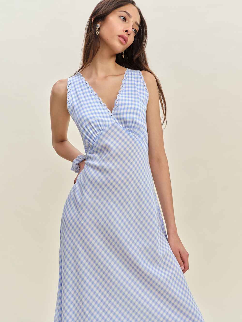 Lila Sleep Dress - Crystal Check