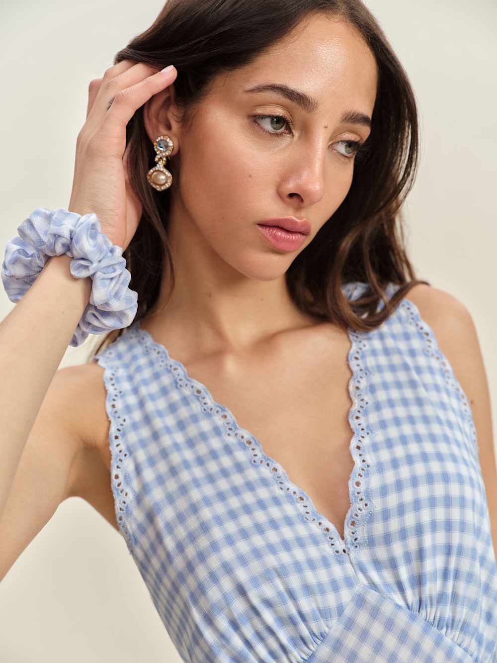 Lila Sleep Dress - Crystal Check