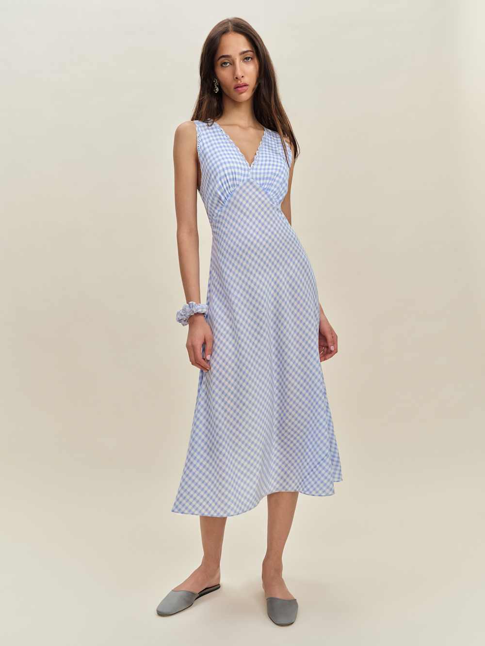 Lila Sleep Dress - Crystal Check