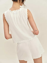 Hazel Pajama Set - Ivory